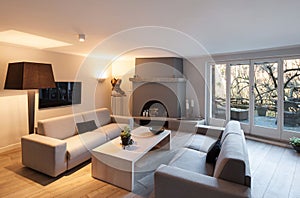 Interior, comfortable living room