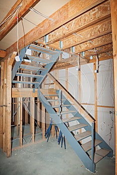 Interior of construction home