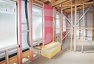 Interior of construction home