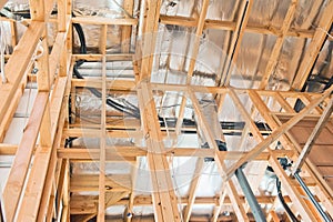 Interior of construction home