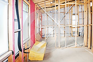 Interior of construction home