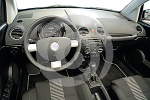 Interior of a convertible
