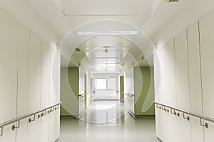 Interior corridor hospital