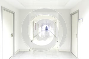 Interior corridor hospital