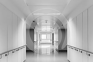 Interior corridor hospital