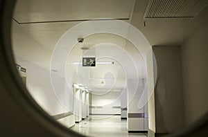 Interior corridor hospital