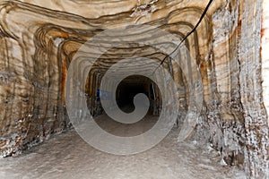 Salt mine in Soledar, Donetsk, Ukraine