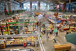 Interior of Covent Garden Market in London, ON, Canada.