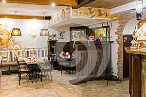 Interior of a cozy children cafe