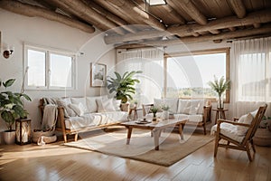 Interior of cozy vacation house (3 D  using 3 d s Max)