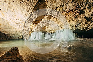 Interior of Dachstein ice cave