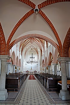 Interior decoration of the Church of St. Bruno of Querfurt 1902-1904. Chernyakhovsk, Kaliningrad region