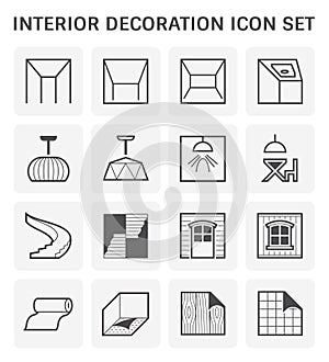 Interior decoration icon