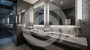 Interior deisgn of Bathroom in Modern style with Vanity