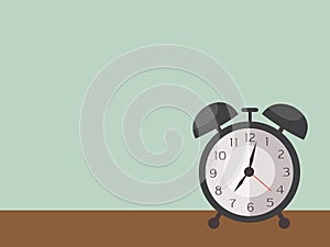 Interior design and clock vector illustration flat set photo