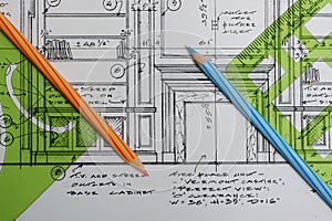 Interior design drawings