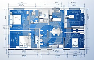 Interior design home project and house architecture plan