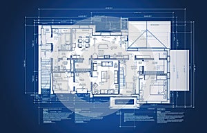 Interior design, home project and house architecture plan