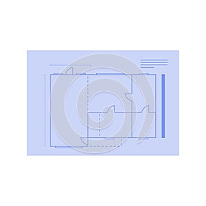 Interior design, home project and house architecture plan