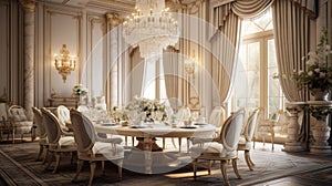 Interior design inspiration of Traditional Classic style dining room loveliness .