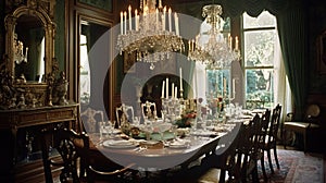 Interior design inspiration of Traditional Classic style dining room loveliness .