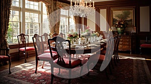 Interior design inspiration of Traditional Classic style dining room loveliness .