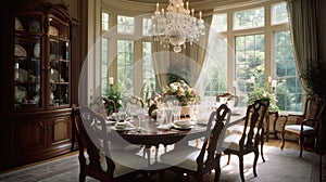 Interior design inspiration of Traditional Classic style dining room loveliness .