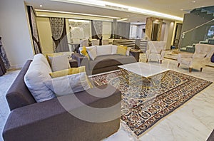 Interior design of luxury apartment living room