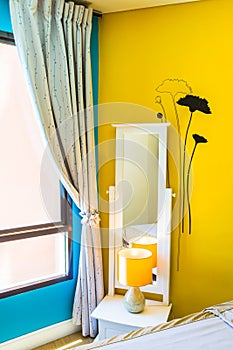 Interior Design: Modern Bedroom, Bedside cabinet.