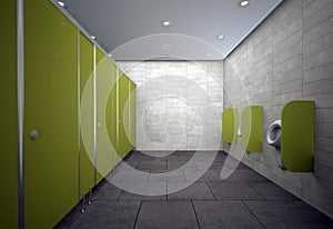 Interior design of public wc