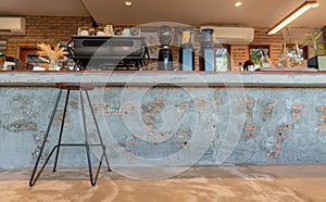 Interior design of vintage coffee shop style photo