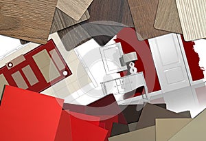 Interior design worktable