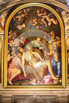 Interior details of Palazzo Vecchio, Florence, Tuscany, Italy
