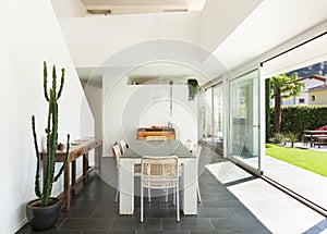 Interior, dining table view