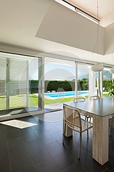 Interior, dining table view