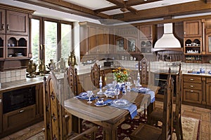 Interior of a dinning room