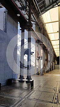 Interior of Disused Railway Workshops Sydney