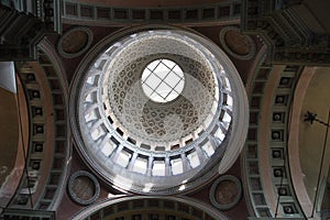 Interior of the dome of the basilica of San Gaudenzio, Novara, Italy