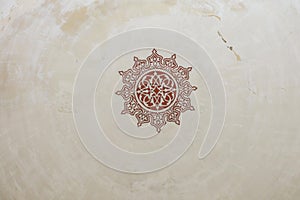 Interior dome of the Blue Mosque, Istanbul, Turkey