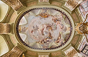 Interior dome of the St. Nicholas Church, Prague