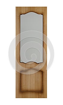 Interior door over white