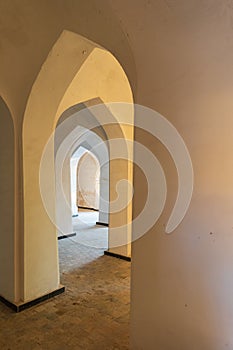 Interior doorways in the Kalan Mosque in Bukhara