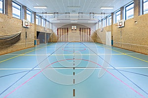 Interior dutch gymnasium for school sports