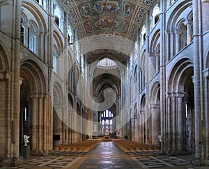 Interior of Ely Cathedral in England