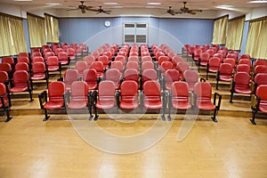 Interior of empty conference hall