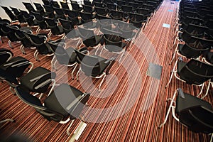 Interior of empty conference hall