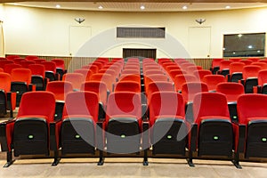 Interior of empty conference hall