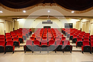 Interior of empty conference hall