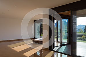 Interior of empty modern apartment