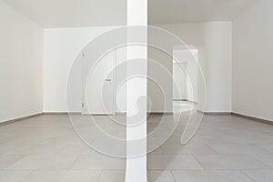 Interior, empty rooms